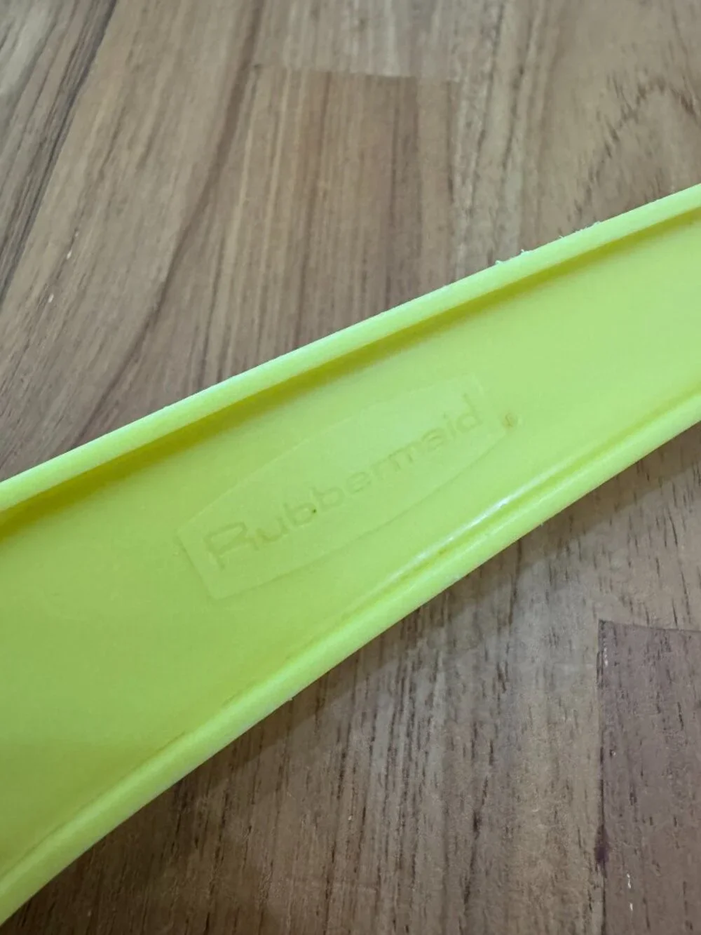 Vintage Rubbermaid Yellow Nylon Plastic 1907 Spatula Pasta Pot Strainer Handheld